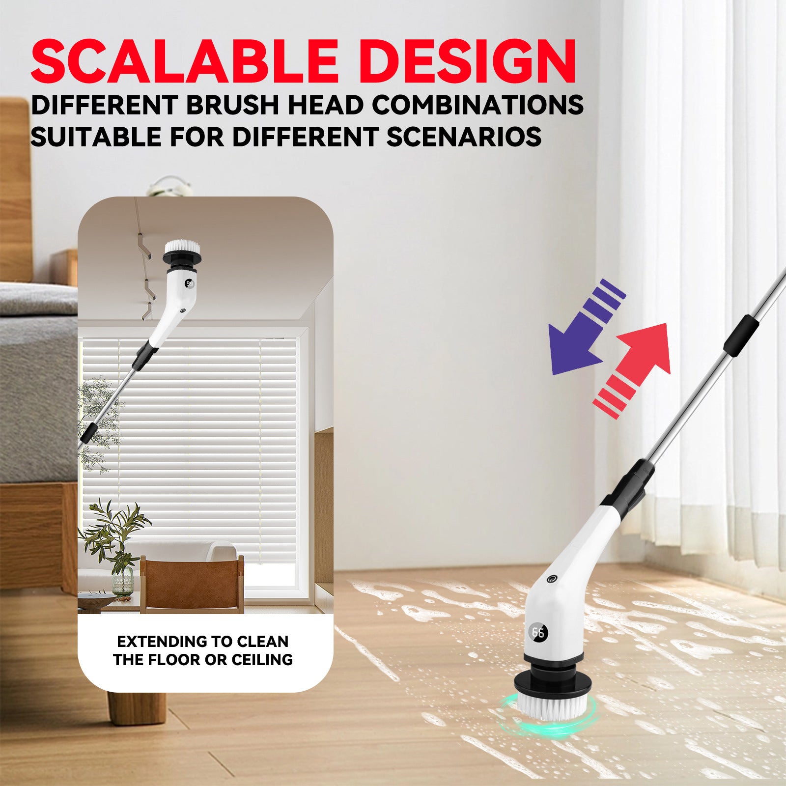 Electric Spin Scrubber – 8-in-1 Power Cleaning Brush