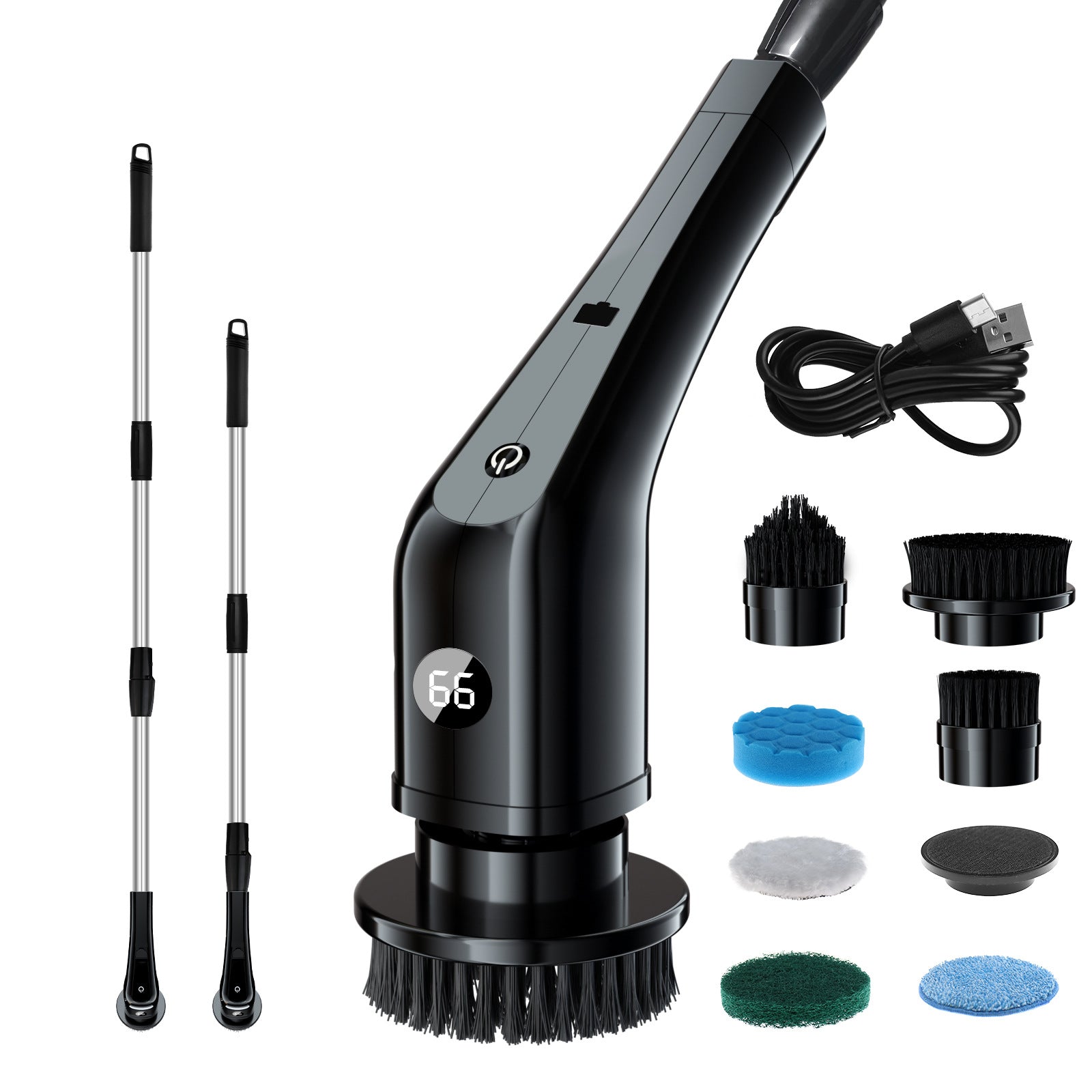 Electric Spin Scrubber – 8-in-1 Power Cleaning Brush