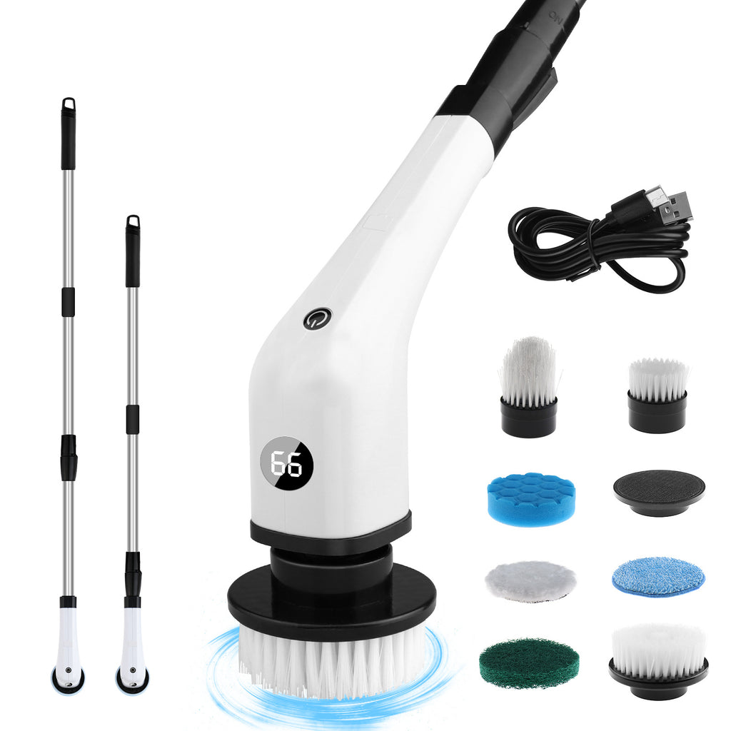 Electric Spin Scrubber – 8-in-1 Power Cleaning Brush